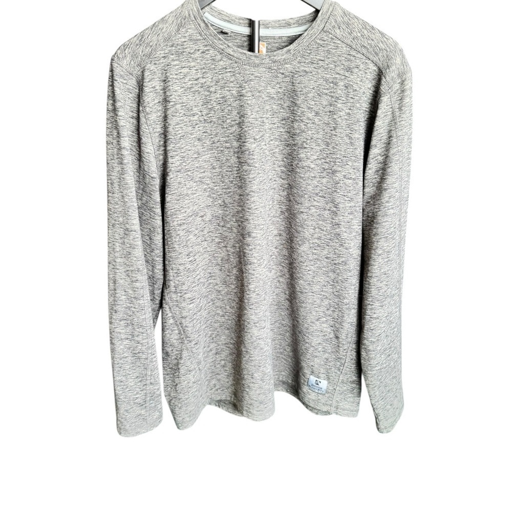 Rugged Elements Heather Gray Performance Long Sleeve Shirt Size L Athletic D12
